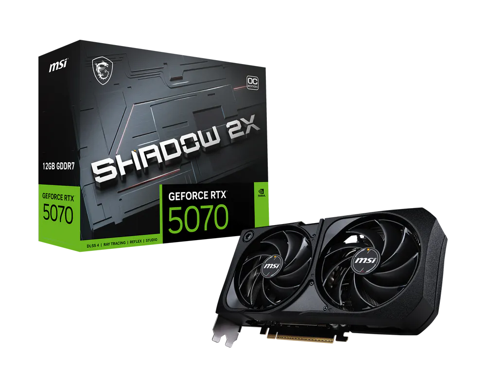 MSI GeForce RTX 5070 Shadow 2X OC 12 Go GDDR7